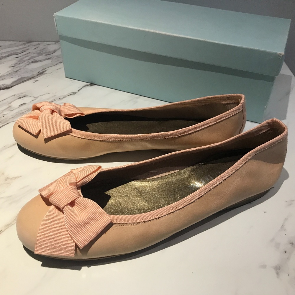 Mauro Leone Classic Pink Leather Ballerians